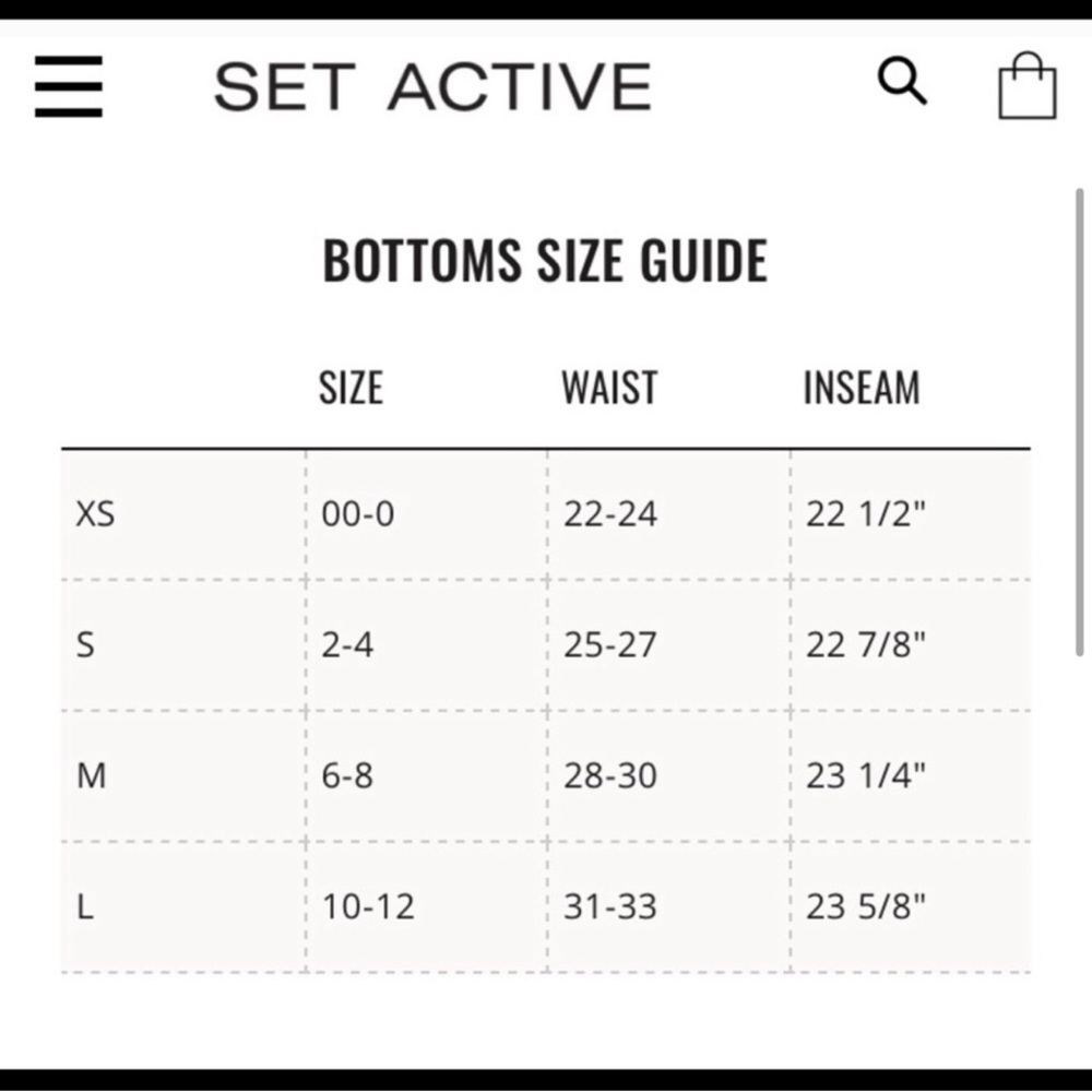 NWOT Set Active Size:XS/S Sculptflex Black Leggings - Picture 5 of 11